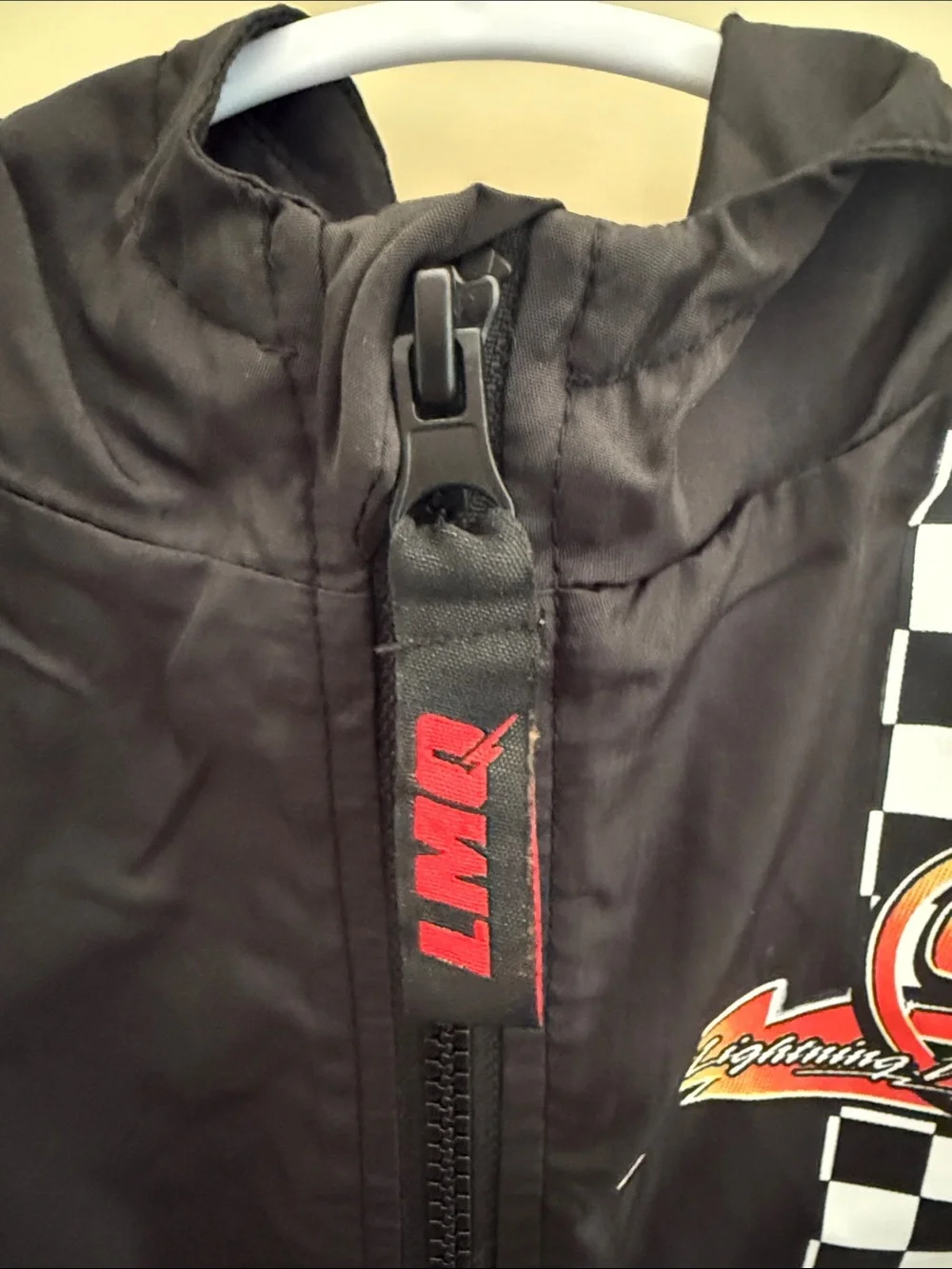 Disney Black and Red Lightning McQueen Kids Raincoat